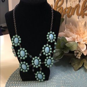 Vintage necklace turquoise color